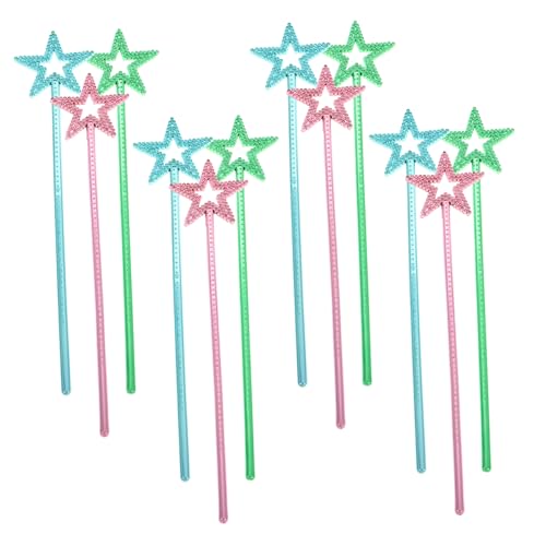 HANABASS 12 Stück Teiliges Zauberstab in Blau und Grün Sichere Kunststoff Star Wands für DIY Bastelprojekte Kreative Spielzeuge für Mädchen für Partys und Geschenke HANABASS 12 Stück Teiliges Zauberstab in Blau und Grün Sichere Kunststoff Star Wands für DIY Bastelprojekte Kreative Spielzeuge für Mädchen für Partys und Geschenke von HANABASS