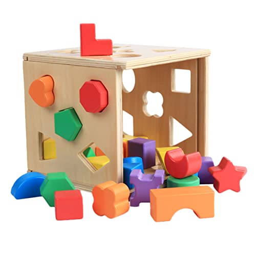 HANABASS 1Satz Teiliges Holzspielzeug Geometrisches Sortierspielzeug für Kognitives Lernspielzeug Kreativität und Motorik für Frühe Entwicklung HANABASS 1Satz Teiliges Holzspielzeug Geometrisches Sortierspielzeug für Kognitives Lernspielzeug Kreativität und Motorik für Frühe Entwicklung von HANABASS