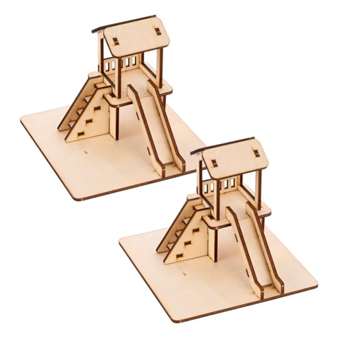 HANABASS 2 Sätze DIY Holzrutsche Modell Bausatz Selbstmontage Lernspielzeug Hand Auge koordination Kreatives Puzzle für Mädchen Jungen HANABASS 2 Sätze DIY Holzrutsche Modell Bausatz Selbstmontage Lernspielzeug Hand Auge koordination Kreatives Puzzle für Mädchen Jungen von HANABASS