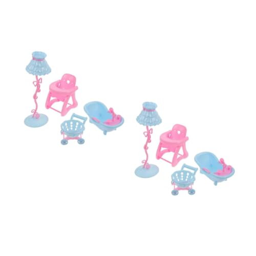 HANABASS 2 Sätze Miniatur Puppenhaus Möbel Set Teilig mit Badewanne Hochstuhl Einkaufswagen und Schreibtischlampe Langlebig Sicher und Kindgerecht für Kreatives Rollenspiel und HANABASS 2 Sätze Miniatur Puppenhaus Möbel Set Teilig mit Badewanne Hochstuhl Einkaufswagen und Schreibtischlampe Langlebig Sicher und Kindgerecht für Kreatives Rollenspiel und von HANABASS
