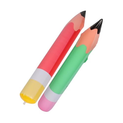 HANABASS 2 Stück Aufblasbare Bleistift Deko PVC Große Leichte Schulparty Dekoration Bunte Wiederverwendbare Bleistiftballons für Innen und Außen für Klassenzimmer und Geburtstagsfeiern HANABASS 2 Stück Aufblasbare Bleistift Deko PVC Große Leichte Schulparty Dekoration Bunte Wiederverwendbare Bleistiftballons für Innen und Außen für Klassenzimmer und Geburtstagsfeiern von HANABASS