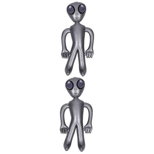 HANABASS 2 Stück Aufblasbares Alien Aufblasspielzeug Halloween Pvc Alien Ballon Party Aufblasbare Luftballons Ballon Spielzeug Für Halloween Party Aufblasbare Gefälligkeiten von HANABASS