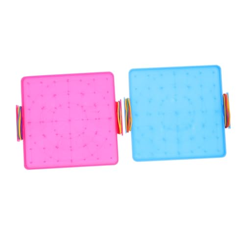 HANABASS 2 Stück Doppelseitiges Geobrett Teiliges Kunststoff Steckbrett Mathe Lernspielzeug Feinmotorikfördernd Montessori Activity Board für Grundschule Mädchen Jungen HANABASS 2 Stück Doppelseitiges Geobrett Teiliges Kunststoff Steckbrett Mathe Lernspielzeug Feinmotorikfördernd Montessori Activity Board für Grundschule Mädchen Jungen von HANABASS