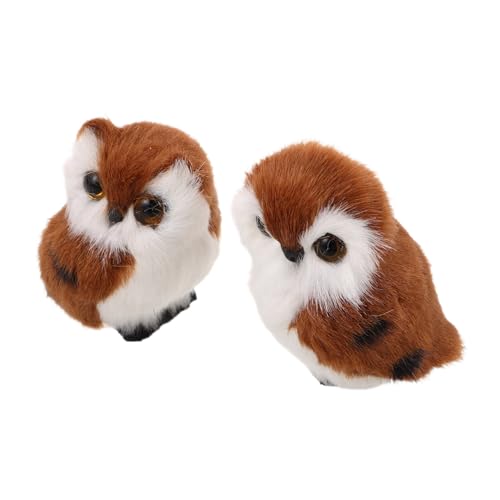 HANABASS 2 Stück Eulen Plüschtiere Braun Detailreiche Langlebige Kuscheltiere als Realistische Tierfiguren Vielseitige Dekoration für Kinderzimmer Geschenkidee für Mädchen und Frauen HANABASS 2 Stück Eulen Plüschtiere Braun Detailreiche Langlebige Kuscheltiere als Realistische Tierfiguren Vielseitige Dekoration für Kinderzimmer Geschenkidee für Mädchen und Frauen von HANABASS