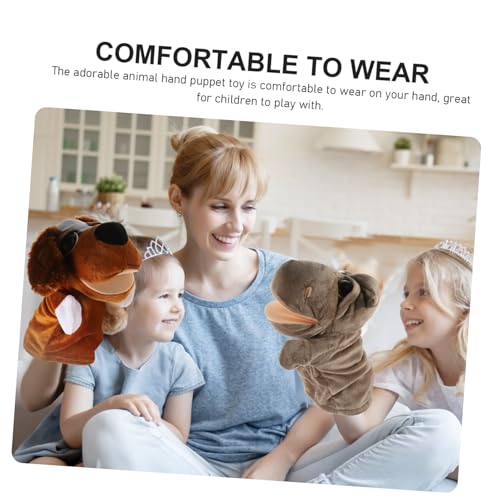 HANABASS 2 Stück Plüsch Tierhandpuppen Handgefertigte Stofftier handpuppen mit Beweglichem Mund Weiche Kuscheltiere für Eltern Junge Mädchen Interaktion Erzähl Rollenspielzeug HANABASS 2 Stück Plüsch Tierhandpuppen Handgefertigte Stofftier handpuppen mit Beweglichem Mund Weiche Kuscheltiere für Eltern Junge Mädchen Interaktion Erzähl Rollenspielzeug von HANABASS