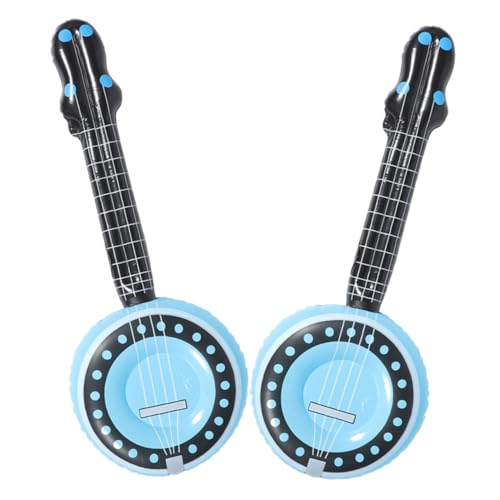 HANABASS 2 Stück Teiliges Aufblasbares Banjo PVC Lustiges Musik Instrument Bühnenrequisite Partydeko Wiederverwendbar für Kindergeburtstag Sommer Strand Pool HANABASS 2 Stück Teiliges Aufblasbares Banjo PVC Lustiges Musik Instrument Bühnenrequisite Partydeko Wiederverwendbar für Kindergeburtstag Sommer Strand Pool von HANABASS