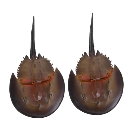 HANABASS 2 Stück Teiliges Kunststoff Pferdeeisenkrebs Realistische Meereslebewesen Figuren Tier Nachbildung Indoor Outdoor Sammeldekor HANABASS 2 Stück Teiliges Kunststoff Pferdeeisenkrebs Realistische Meereslebewesen Figuren Tier Nachbildung Indoor Outdoor Sammeldekor von HANABASS