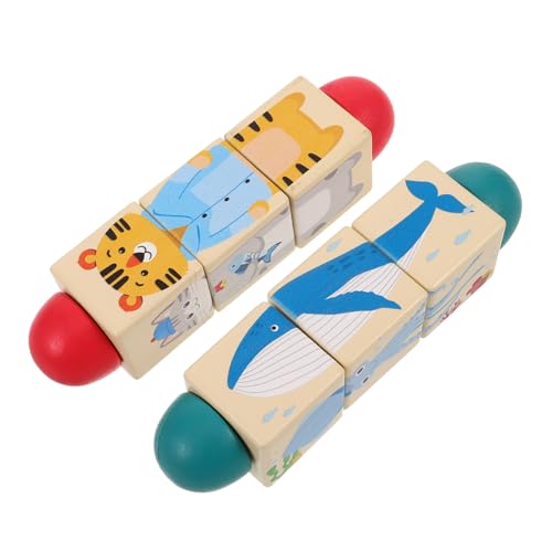 HANABASS 2 Stück Teiliges Montessori Lernspielzeug für Kleinkinder Handgeführtes Drehbares Holzpuzzle mit Bunten Tiermotiven Sensorisches Spiel Fördert Feinmotorik und Kognitive Entwicklung HANABASS 2 Stück Teiliges Montessori Lernspielzeug für Kleinkinder Handgeführtes Drehbares Holzpuzzle mit Bunten Tiermotiven Sensorisches Spiel Fördert Feinmotorik und Kognitive Entwicklung von HANABASS