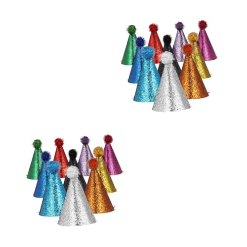 HANABASS 20 Stck. Kindergeburtstagsparty Hüte Bunte Glitzer Partyhüte Kegelform Wiederverwendbar Für Shower Festliche Geburtstagskappen Kindergröße HANABASS 20 Stck. Kindergeburtstagsparty Hüte Bunte Glitzer Partyhüte Kegelform Wiederverwendbar Für Shower Festliche Geburtstagskappen Kindergröße von HANABASS