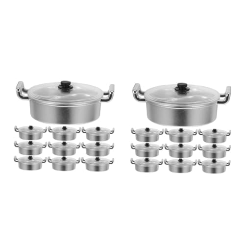 HANABASS 20 Stck. Teiliges Mini Hot Pot Spielset für Realistische Miniatur Kochtöpfe mit Deckel Kindersicheres Puppenhaus Zubehör Pädagogisches Kochspielzeug Leicht zu Reinigen HANABASS 20 Stck. Teiliges Mini Hot Pot Spielset für Realistische Miniatur Kochtöpfe mit Deckel Kindersicheres Puppenhaus Zubehör Pädagogisches Kochspielzeug Leicht zu Reinigen von HANABASS