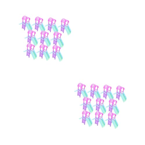 HANABASS 20 Stck. Teiliges Miniatur Puppenhaus Spielplatz mit Rutsche Bunte Mini Spielgeräte Puppenhauszubehör für Sandtisch Dekoration Motorische und Fantasievolles HANABASS 20 Stck. Teiliges Miniatur Puppenhaus Spielplatz mit Rutsche Bunte Mini Spielgeräte Puppenhauszubehör für Sandtisch Dekoration Motorische und Fantasievolles von HANABASS