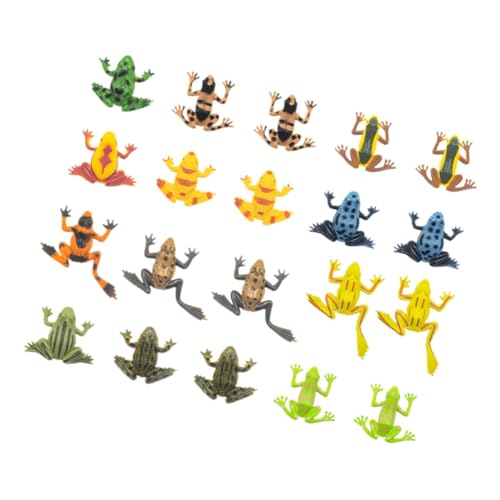HANABASS 20 Stück Teiliges Mini Frosch Figuren aus Realistische Kleine Froschmodelle als Dekoration und Spielfiguren für Garten Sichere Tierfiguren für Drinnen und Draußen HANABASS 20 Stück Teiliges Mini Frosch Figuren aus Realistische Kleine Froschmodelle als Dekoration und Spielfiguren für Garten Sichere Tierfiguren für Drinnen und Draußen von HANABASS