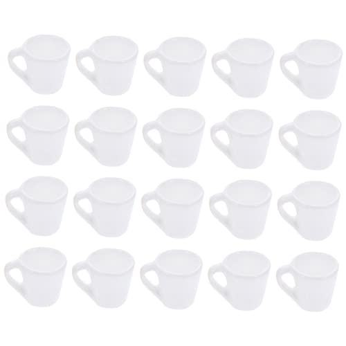 HANABASS 20 Stück Teiliges Miniatur Tee und Kaffeetassen aus Widerstandsfähigem Harz Weiße Mini Markenbecher für Puppenhaus Dekoration Lebendige Farben für Rollenspiele und DIY Zubehör HANABASS 20 Stück Teiliges Miniatur Tee und Kaffeetassen aus Widerstandsfähigem Harz Weiße Mini Markenbecher für Puppenhaus Dekoration Lebendige Farben für Rollenspiele und DIY Zubehör von HANABASS