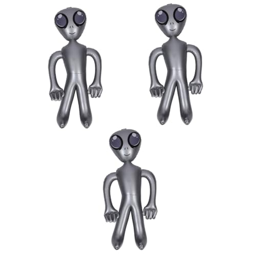 HANABASS 3 Stück Aufblasbarer Alien Halloween Aufblasbarer Ballon Alien Ballon Spielzeug Aufblasbare Alien Party Aufblasbare Luftballons Aufblasbarer Pvc Ballon Halloween Alien Bläst Alien von HANABASS