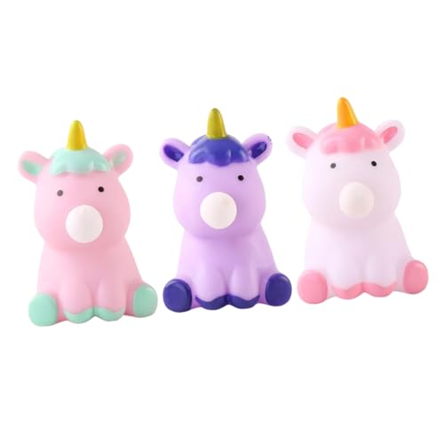 HANABASS 3 Stück Teiliges Einhorn Decompression Elastischem TPR Softgummi Lustige Stressabbau Fidget Toys für Bunte Anti Stress Entspannungsspielzeuge zum Teilen HANABASS 3 Stück Teiliges Einhorn Decompression Elastischem TPR Softgummi Lustige Stressabbau Fidget Toys für Bunte Anti Stress Entspannungsspielzeuge zum Teilen von HANABASS