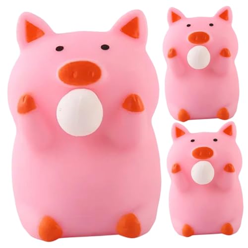 HANABASS 3 Stück Teiliges Schweineform Weiches Langsam Zurückkehrendes Squeeze Toy Niedliches Piggy Design Dekompressionsspielzeug für Erwachsene und Partygeschenk Rosa HANABASS 3 Stück Teiliges Schweineform Weiches Langsam Zurückkehrendes Squeeze Toy Niedliches Piggy Design Dekompressionsspielzeug für Erwachsene und Partygeschenk Rosa von HANABASS