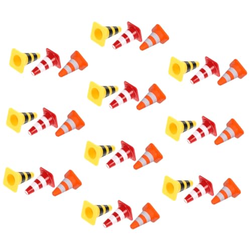 HANABASS 30 Stück Teiliges Mini Verkehrsleitkegel Kunststoff Realistische Baustellen Straßenschildspielzeuge Kindersicher für Verkehrssimulation und Lernspiele Familienspielzeug HANABASS 30 Stück Teiliges Mini Verkehrsleitkegel Kunststoff Realistische Baustellen Straßenschildspielzeuge Kindersicher für Verkehrssimulation und Lernspiele Familienspielzeug von HANABASS