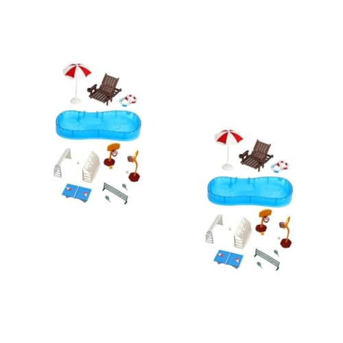 HANABASS 4 Sätze Puppenhaus Miniatur Strand und Sportmöbel mit Pool Schwimmring Strandstuhl Tischtennisplatte und Basketballkorb Detailreiches DIY Puppenhaus Zubehör für Sommerdeko und HANABASS 4 Sätze Puppenhaus Miniatur Strand und Sportmöbel mit Pool Schwimmring Strandstuhl Tischtennisplatte und Basketballkorb Detailreiches DIY Puppenhaus Zubehör für Sommerdeko und von HANABASS