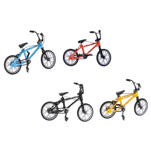 HANABASS 4 Stück Finger Bike Miniaturspielzeug Teiliges aus Robustem Kunststoff und Aluminiumlegierung Zerlegbar und Zusammenbaubar Glatte Oberfläche für Finger Sportfans Deko für Zuhause HANABASS 4 Stück Finger Bike Miniaturspielzeug Teiliges aus Robustem Kunststoff und Aluminiumlegierung Zerlegbar und Zusammenbaubar Glatte Oberfläche für Finger Sportfans Deko für Zuhause von HANABASS