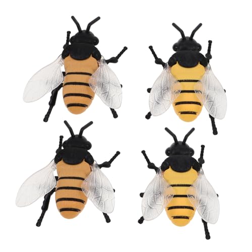 HANABASS 4 Stück Realistische Mechanische Bienen Wind-up Spielzeuge aus Metall Springende Bienen-Figuren ohne Batterien Kreative Insekten-deko und Partygeschenke für Erwachsene HANABASS 4 Stück Realistische Mechanische Bienen Wind-up Spielzeuge aus Metall Springende Bienen-Figuren ohne Batterien Kreative Insekten-deko und Partygeschenke für Erwachsene von HANABASS
