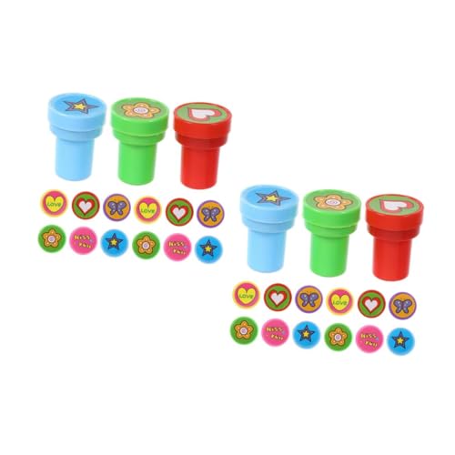 HANABASS 48 Stck. Teiliges Stempelset für Niedlichen Cartoon Motiven Ergonomisch Rund Wieder Aktivierbare durch Wasser für Basteln Geburtstagsfeiern Klassenzimmer und Kreative Spielstunden HANABASS 48 Stck. Teiliges Stempelset für Niedlichen Cartoon Motiven Ergonomisch Rund Wieder Aktivierbare durch Wasser für Basteln Geburtstagsfeiern Klassenzimmer und Kreative Spielstunden von HANABASS