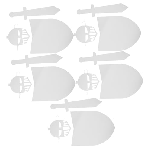 HANABASS 5 Sätze DIY Karton Schild Maske Halloween Bastelset Mittelalter Party Kreativ für Rollenspiel Familienaktivität HANABASS 5 Sätze DIY Karton Schild Maske Halloween Bastelset Mittelalter Party Kreativ für Rollenspiel Familienaktivität von HANABASS