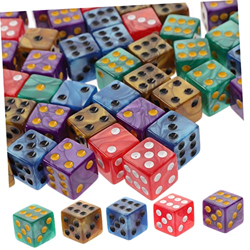 HANABASS 50 Stück Teiliges Acryl Würfel Bunte Perlmutt Effekt Würfel mit Abgerundeten Ecken Vielseitige Bastel Spielwürfel für Partydekoration und Lernspiele HANABASS 50 Stück Teiliges Acryl Würfel Bunte Perlmutt Effekt Würfel mit Abgerundeten Ecken Vielseitige Bastel Spielwürfel für Partydekoration und Lernspiele von HANABASS