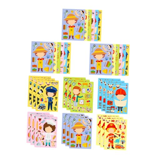 HANABASS 6 Sätze DIY Beruf Dress Up Sticker für Interaktive Puzzle mit Bunten Karrieremotiven Fördert Kreativität und Eltern Junge Mädchen Bindung für Schule Party und Zuhause HANABASS 6 Sätze DIY Beruf Dress Up Sticker für Interaktive Puzzle mit Bunten Karrieremotiven Fördert Kreativität und Eltern Junge Mädchen Bindung für Schule Party und Zuhause von HANABASS