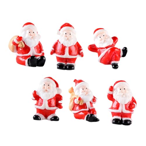 HANABASS 6 Stück Mini Schneemann Figuren Weihnachtsmann Deko Detailreiche Weihnachtsdeko Miniaturen für Tischregal Kompakte Winter Szene Weihnachtsornamente Vielseitige Festtagsdekoration HANABASS 6 Stück Mini Schneemann Figuren Weihnachtsmann Deko Detailreiche Weihnachtsdeko Miniaturen für Tischregal Kompakte Winter Szene Weihnachtsornamente Vielseitige Festtagsdekoration von HANABASS