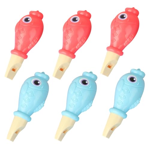 HANABASS 6 Stück Teiliges Kinderpfeifen in Tierform Kreative Party Tröten Leichte Musikinstrumente für Frühe Musikförderung Buntes Rot Blau für Partys und Lernspiele HANABASS 6 Stück Teiliges Kinderpfeifen in Tierform Kreative Party Tröten Leichte Musikinstrumente für Frühe Musikförderung Buntes Rot Blau für Partys und Lernspiele von HANABASS