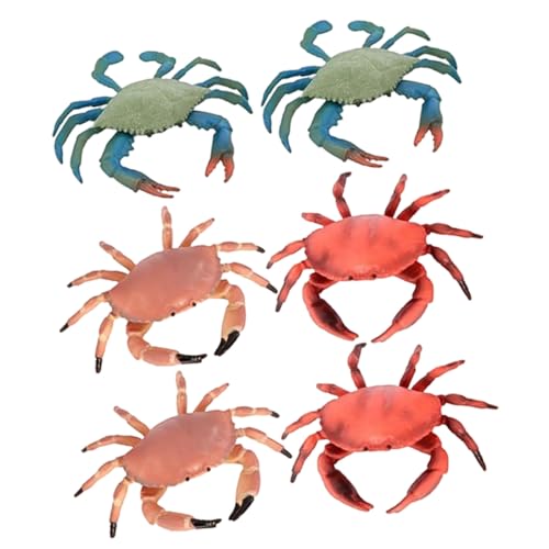 HANABASS 6 Stück Teiliges Lernspielzeug Krabben Modellset Realistische Simulation Haariger Krabben Pädagogisches Kunststofftier für Kreatives Vorstellungskraft HANABASS 6 Stück Teiliges Lernspielzeug Krabben Modellset Realistische Simulation Haariger Krabben Pädagogisches Kunststofftier für Kreatives Vorstellungskraft von HANABASS