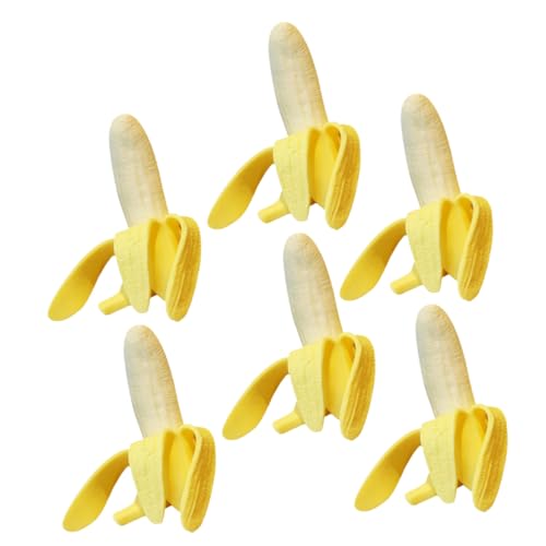 HANABASS 6 Stück Teiliges Realistisch Gestalteter Bananen Squeeze spielzeuge aus Elastischem Material Weiches Stressabbau Erwachsene und Dekompressions Fidget Toy für Partyspaß HANABASS 6 Stück Teiliges Realistisch Gestalteter Bananen Squeeze spielzeuge aus Elastischem Material Weiches Stressabbau Erwachsene und Dekompressions Fidget Toy für Partyspaß von HANABASS