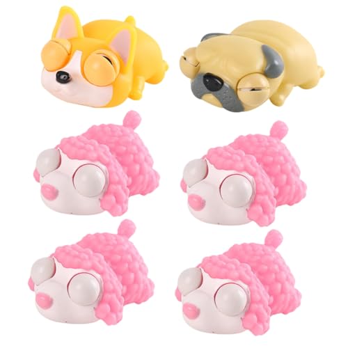 HANABASS 6 Stück Teiliges Stressabbau für Niedliche Cartoon Tiere aus Elastischem Material Sensorisches Drückspielzeug als Partygeschenk und Lernspielzeug HANABASS 6 Stück Teiliges Stressabbau für Niedliche Cartoon Tiere aus Elastischem Material Sensorisches Drückspielzeug als Partygeschenk und Lernspielzeug von HANABASS
