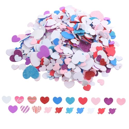 HANABASS 610 Stück Selbstklebende Schaumstoff Herzaufkleber Bunte Valentinstag Deko Leicht Haftend für Party Hochzeit Jubiläum und DIY Bastelarbeiten Romantische Herzform Sticker HANABASS 610 Stück Selbstklebende Schaumstoff Herzaufkleber Bunte Valentinstag Deko Leicht Haftend für Party Hochzeit Jubiläum und DIY Bastelarbeiten Romantische Herzform Sticker von HANABASS