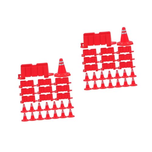 HANABASS 80 Stck. Teiliges Mini Verkehrskegel aus PP für Sandtisch Kindgerechtes Lernspielzeug mit Straßensperren Verkehrszeichen und Barrieren Pädagogisch für Eltern Junge Mädchen HANABASS 80 Stck. Teiliges Mini Verkehrskegel aus PP für Sandtisch Kindgerechtes Lernspielzeug mit Straßensperren Verkehrszeichen und Barrieren Pädagogisch für Eltern Junge Mädchen von HANABASS