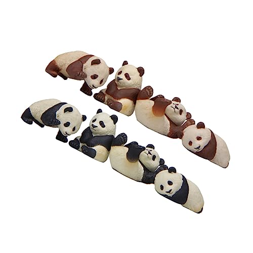 HANABASS 8St Pandaförmiges Spielzeug geformtes Spielzeug Mini-Spielzeug Kuchen Spielzeug süße Figuren cute Decoration weihachtsdeko weihnacjtsdeko weinachtendecor wohnungsdeko Tier von HANABASS