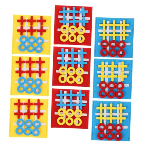 HANABASS 9 Stück Teiliges Mini Ticktacktoe Brettspiel aus Kindersicherem Filz Tragbares Denkspiel für Problemlösung und Strategischem Denken Lernspielzeug für Unterwegs HANABASS 9 Stück Teiliges Mini Ticktacktoe Brettspiel aus Kindersicherem Filz Tragbares Denkspiel für Problemlösung und Strategischem Denken Lernspielzeug für Unterwegs von HANABASS