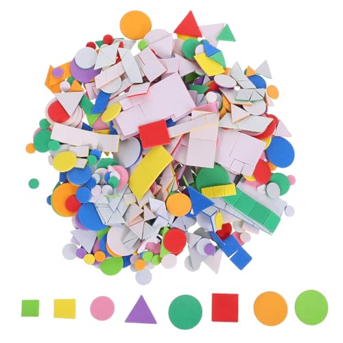 HANABASS 960 Stück Teiliges Selbstklebende Schaumstoff Aufkleber Geometrische Formen Bunte Bastelsticker für Kindergarten Lernspielzeug Wiederverwendbar Sanft zu Oberflächen HANABASS 960 Stück Teiliges Selbstklebende Schaumstoff Aufkleber Geometrische Formen Bunte Bastelsticker für Kindergarten Lernspielzeug Wiederverwendbar Sanft zu Oberflächen von HANABASS