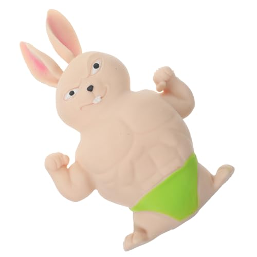 HANABASS Cartoon Squeeze Muskelhase Stressabbau Fidget Toy Elastisch Dekompressionsspielzeug für Erwachsene Partyspaß HANABASS Cartoon Squeeze Muskelhase Stressabbau Fidget Toy Elastisch Dekompressionsspielzeug für Erwachsene Partyspaß von HANABASS