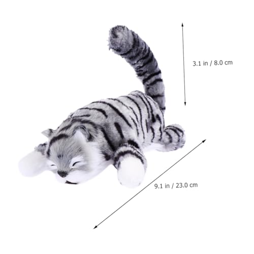 HANABASS Elektrische Plüsch Katze Doll Rollende weiche Stofftier Katze Figur Niedliche Katzenpuppe ohne Batterie Katzenliebhaber HANABASS Elektrische Plüsch Katze Doll Rollende weiche Stofftier Katze Figur Niedliche Katzenpuppe ohne Batterie Katzenliebhaber von HANABASS