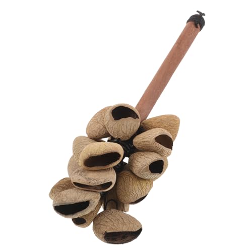 HANABASS Hölzerne Handrassel Kashaka Shaker Instrumente Vorschul Musikinstrumente Afrikanische Stammes Musikinstrumente Rasseln Afrikanische Maracas Musikspielzeug Hellbraun HANABASS Hölzerne Handrassel Kashaka Shaker Instrumente Vorschul Musikinstrumente Afrikanische Stammes Musikinstrumente Rasseln Afrikanische Maracas Musikspielzeug Hellbraun von HANABASS