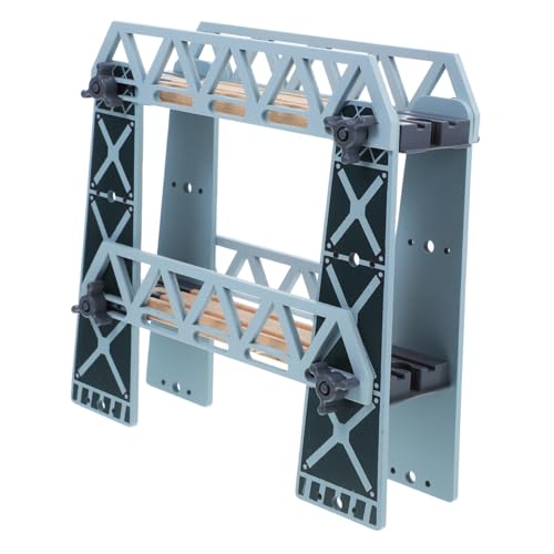 HANABASS Holz Eisenbahn Brücke für Abnehmbar Doppeltstöckige Schienenbrücke Robustes Holz Zubehör für Holzschienenset Fördert Kreatives und Logisches Denken HANABASS Holz Eisenbahn Brücke für Abnehmbar Doppeltstöckige Schienenbrücke Robustes Holz Zubehör für Holzschienenset Fördert Kreatives und Logisches Denken von HANABASS