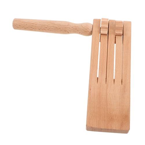 HANABASS Holz Geräuschmacher Drehspielzeug mit Doppelreihen für Musikspielzeug Vorschule Musikinstrument für Spiele Party und Weihnachtsfeiern HANABASS Holz Geräuschmacher Drehspielzeug mit Doppelreihen für Musikspielzeug Vorschule Musikinstrument für Spiele Party und Weihnachtsfeiern von HANABASS