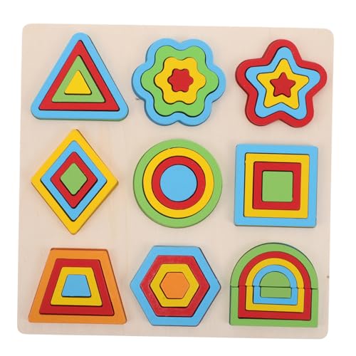 HANABASS Holz Montessori Farbenspiel Puzzle für Geometrisches Lernbrett mit Bunten Formen Sicher Verarbeitet Pädagogisches Steckspiel für Kleinkinder Jungen Mädchen HANABASS Holz Montessori Farbenspiel Puzzle für Geometrisches Lernbrett mit Bunten Formen Sicher Verarbeitet Pädagogisches Steckspiel für Kleinkinder Jungen Mädchen von HANABASS