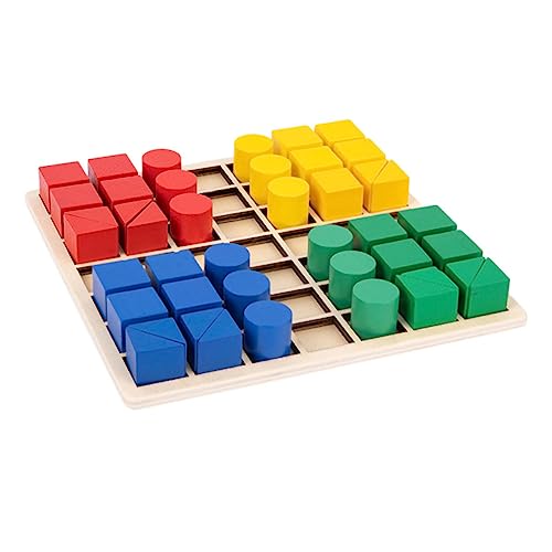 HANABASS Holz Puzzlespielzeug für Montessori Inspiriertes Geometrisches Lernspielzeug Sicheres Langlebiges Holzmaterial Fördert Kreativität und Kognitive Entwicklung für Jungen und Mädchen HANABASS Holz Puzzlespielzeug für Montessori Inspiriertes Geometrisches Lernspielzeug Sicheres Langlebiges Holzmaterial Fördert Kreativität und Kognitive Entwicklung für Jungen und Mädchen von HANABASS
