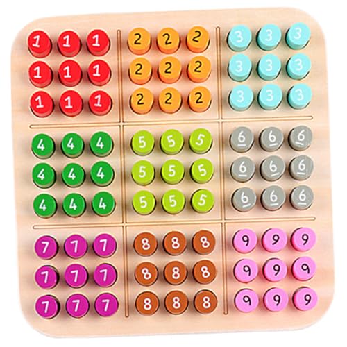 HANABASS Holz Sudoku Lernspielzeug Jahre Gedächtnistraining Intelligenzspiel Denkspiel Holzspielzeug Tragbar Logisches Denken Fördern Montessori HANABASS Holz Sudoku Lernspielzeug Jahre Gedächtnistraining Intelligenzspiel Denkspiel Holzspielzeug Tragbar Logisches Denken Fördern Montessori von HANABASS