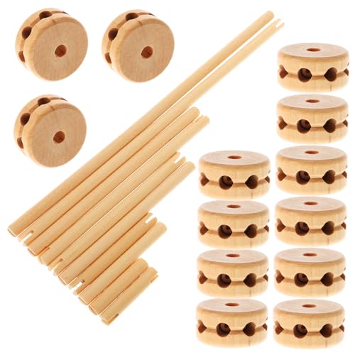 HANABASS Holzbausteine für Teiliges Kreatives für Handwerkliches Geschick und Fantasie Pädagogisches aus Sicherem Holz für Junge Mädchen und Kleinkinder HANABASS Holzbausteine für Teiliges Kreatives für Handwerkliches Geschick und Fantasie Pädagogisches aus Sicherem Holz für Junge Mädchen und Kleinkinder von HANABASS