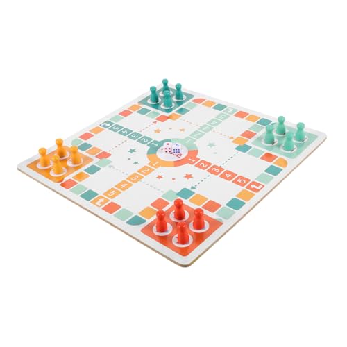 HANABASS Holzschachspiel für Flugschach und Schlangenspiel Platzsparendes Leichtes Brettspielset für Familien Logikspiel und Partyspiel für Mädchen und Jungen HANABASS Holzschachspiel für Flugschach und Schlangenspiel Platzsparendes Leichtes Brettspielset für Familien Logikspiel und Partyspiel für Mädchen und Jungen von HANABASS