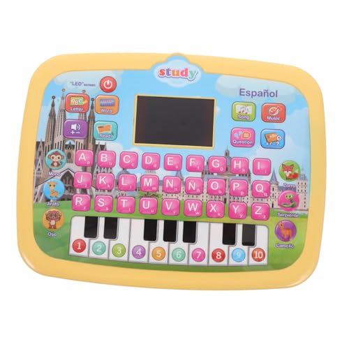 HANABASS Interaktives Spanisch lernpad mit LED Bildschirm für Bilinguales Lernspielzeug mit Vokabeln Zahlen und Buchstaben Multifunktionaler Tablet für Vorschulkinder Spielerisches Lernen HANABASS Interaktives Spanisch lernpad mit LED Bildschirm für Bilinguales Lernspielzeug mit Vokabeln Zahlen und Buchstaben Multifunktionaler Tablet für Vorschulkinder Spielerisches Lernen von HANABASS