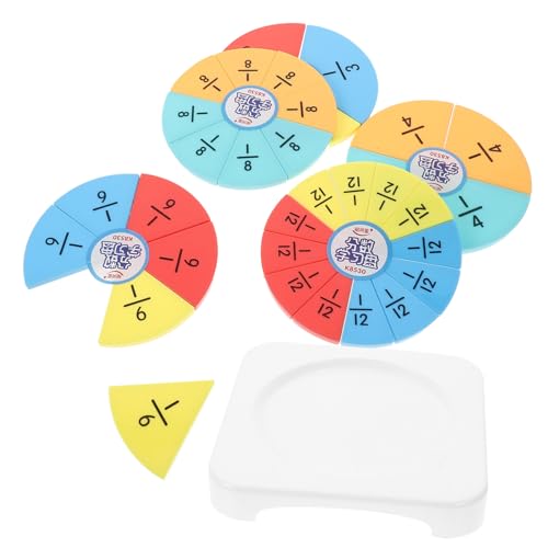 HANABASS Kreatives Bruchkreis Puzzle Für Grundschule Lehrreiches Mathematikspielzeug Aus Kunststoff Und Papier Farblich Gemischte Bruchkreise Für Bruchrechnen Und Grundschule HANABASS Kreatives Bruchkreis Puzzle Für Grundschule Lehrreiches Mathematikspielzeug Aus Kunststoff Und Papier Farblich Gemischte Bruchkreise Für Bruchrechnen Und Grundschule von HANABASS